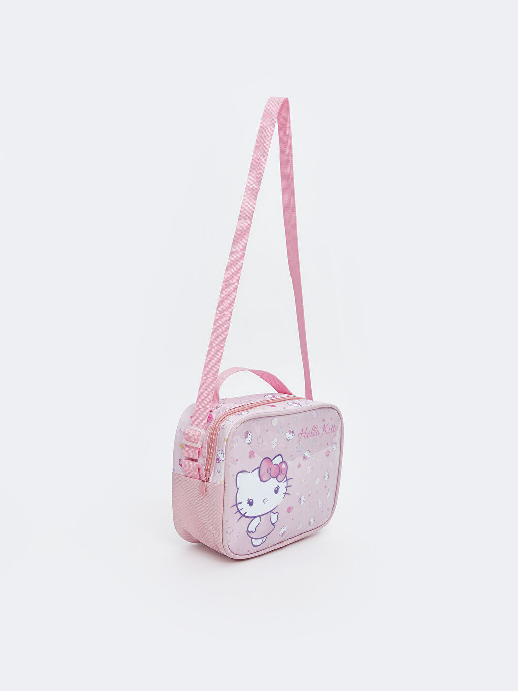 Pembe Hello Kitty Baskılı Kız Çocuk Beslenme Çantası-1