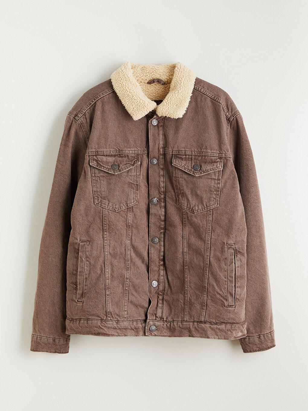 Kahverengi İçi Kürklü Erkek Jean Mont-5