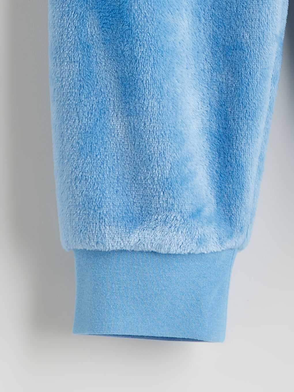 Crew Neck Velvet Boys' Pyjama Set-5