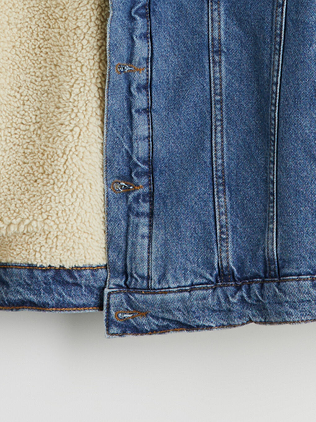 İndigo Standart Kalıp Erkek Jean Ceket-6