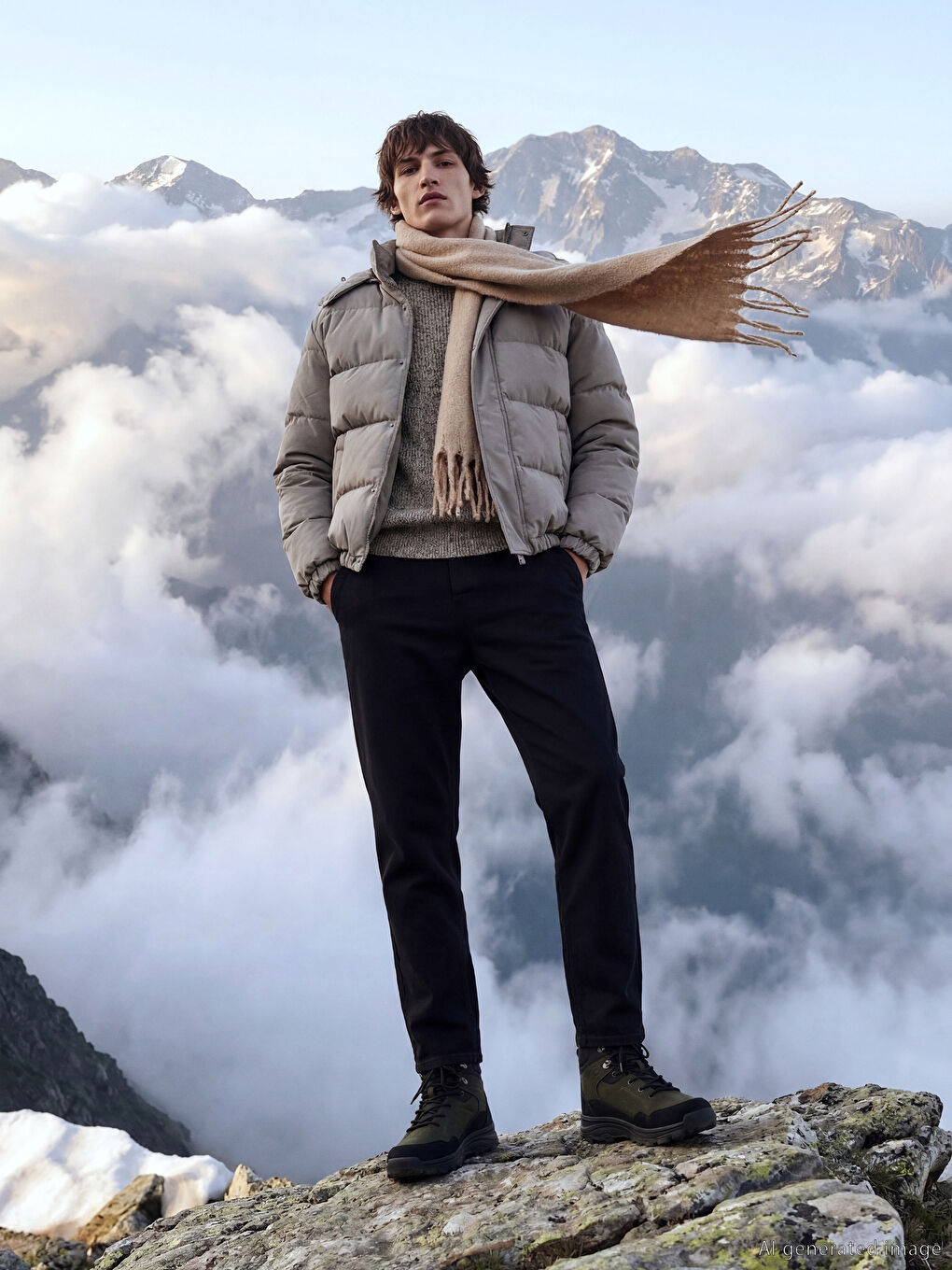 Siyah 700 Straight Fit İçi Polarlı Kışlık Erkek Jean Pantolon