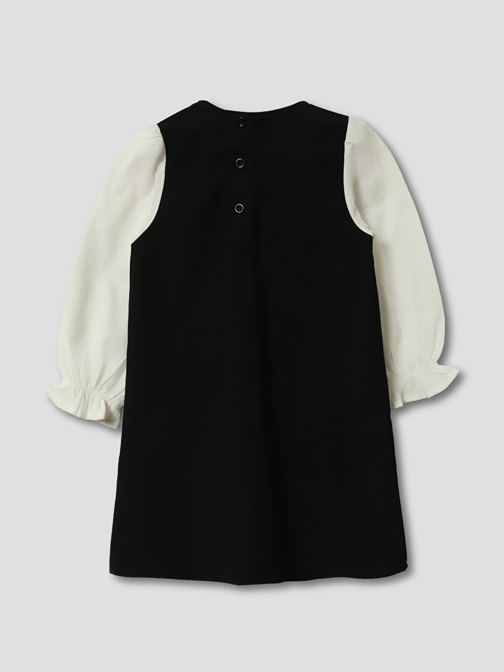 Robe Col Rond pour Filles-1