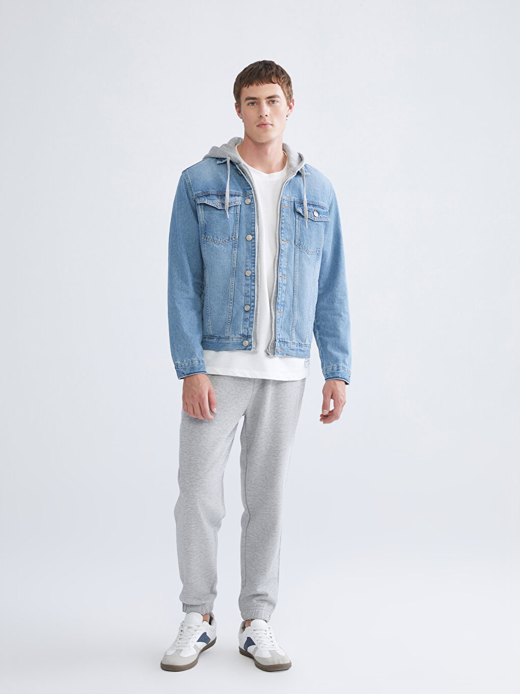 İndigo Standart Kalıp Erkek Jean Ceket-1