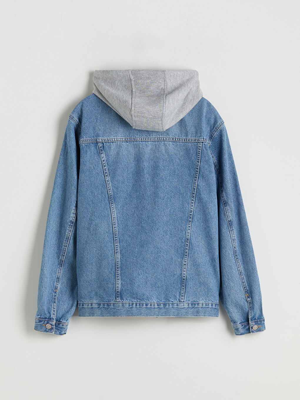 İndigo Standart Kalıp Erkek Jean Ceket-6