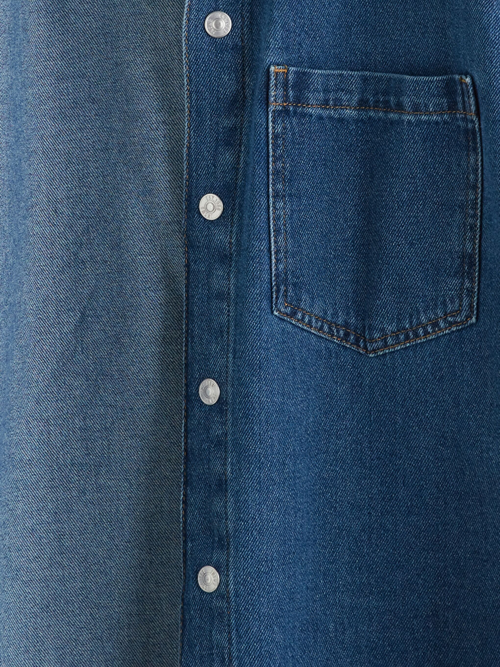 LCW Jeans Relaxed Fit Long Sleeve Men's Denim Shirt -W5G165Z8-309