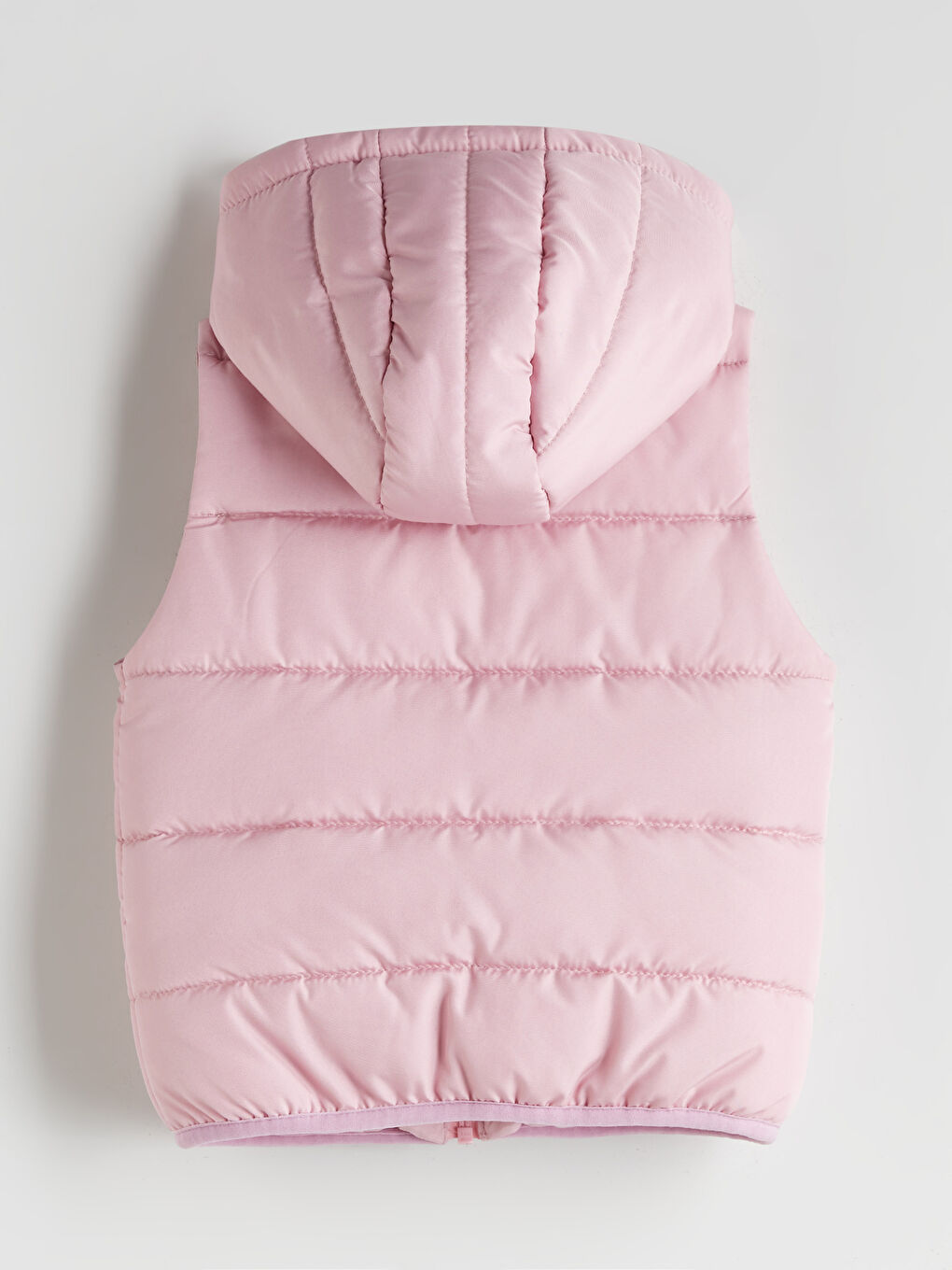 Lila Kapüşonlu Kız Çocuk Şişme Yelek-1