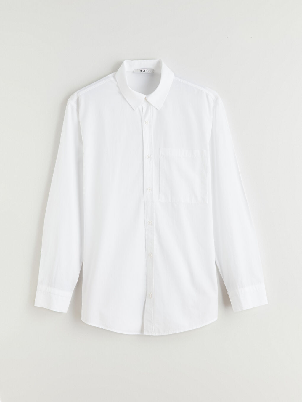 Ерлерге арналған ұзын жеңді поплин жейде-4