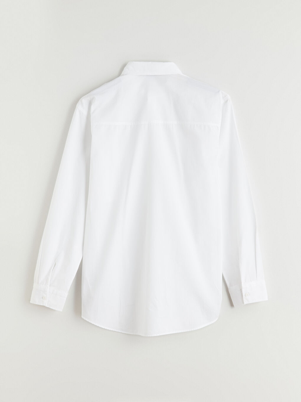 Ерлерге арналған ұзын жеңді поплин жейде-5