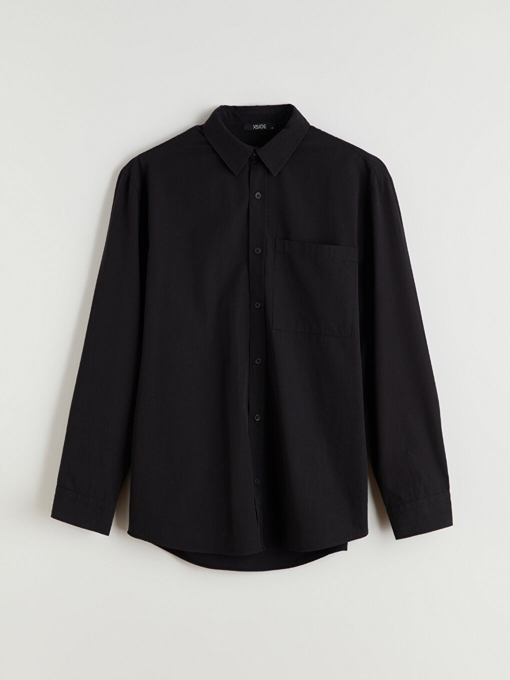 Ерлерге арналған ұзын жеңді поплин жейде-4