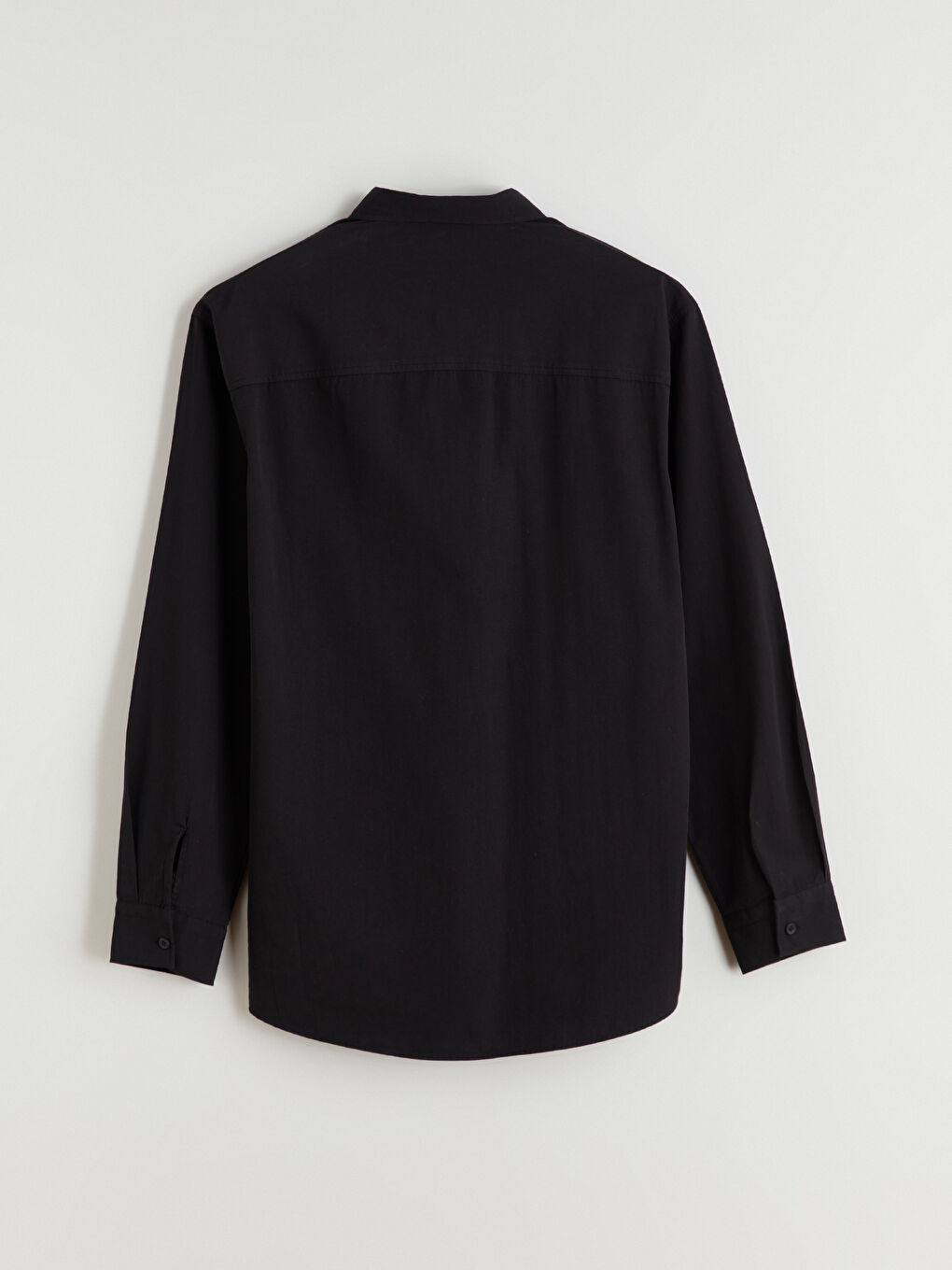 Ерлерге арналған ұзын жеңді поплин жейде-6