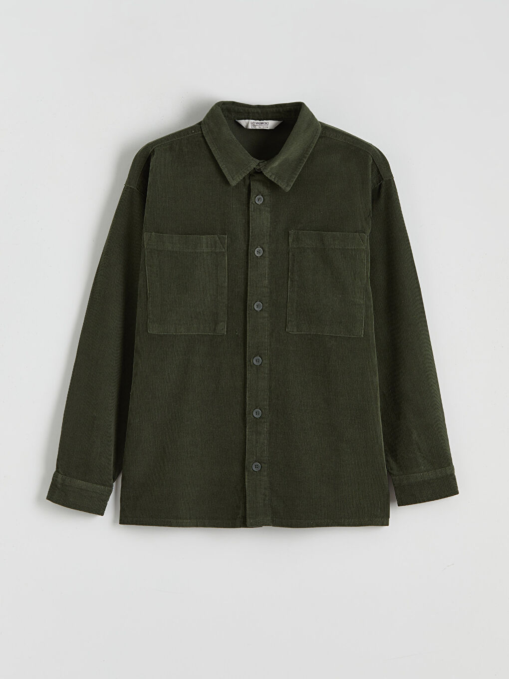 Yeşil Kadife Erkek Çocuk Gömlek-2