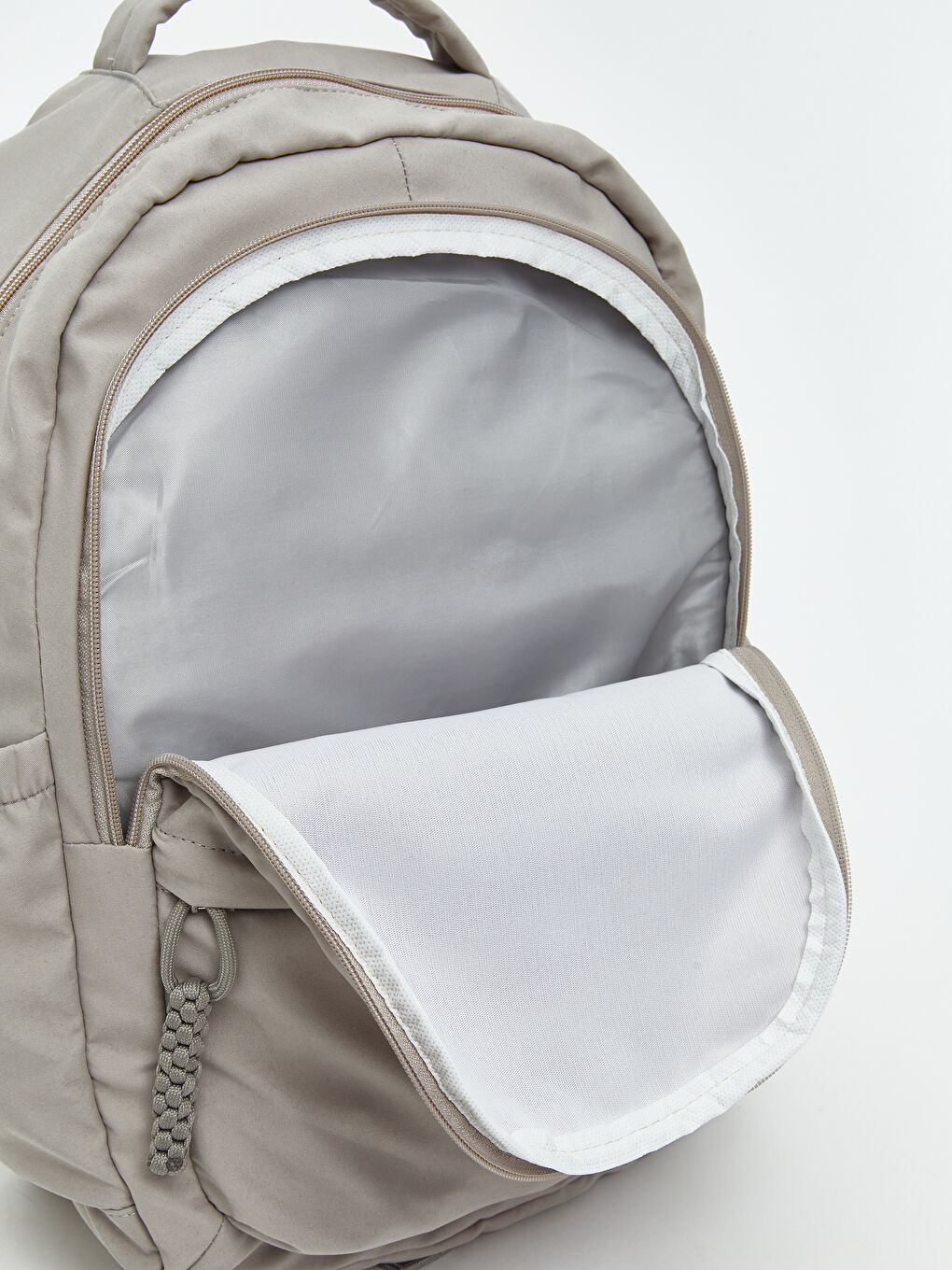 Gri Laptop Bölmeli Kadın Sırt Çantası-2