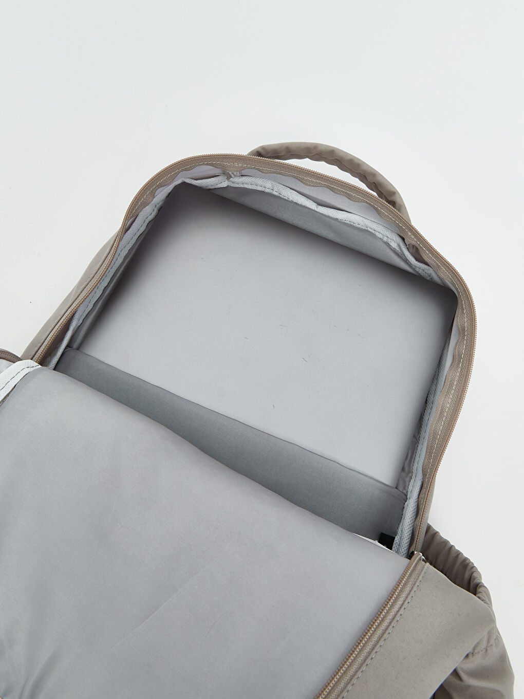 Gri Laptop Bölmeli Kadın Sırt Çantası-3