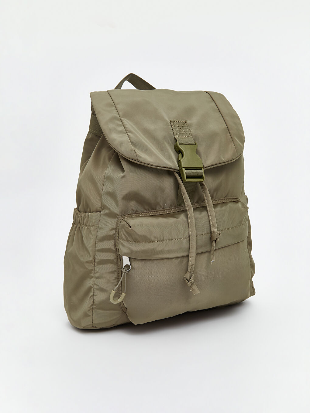 Haki Çok Bölmeli Kadın Sırt Çantası-1