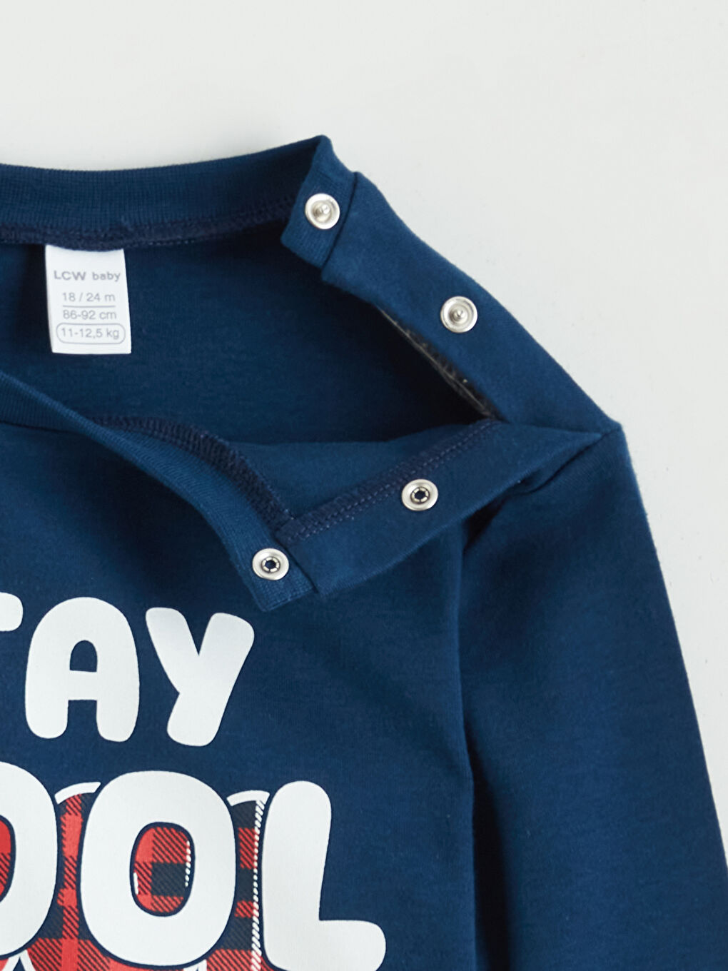 Crew Neck Long Sleeve Printed Baby Boys' Pyjama Set-3