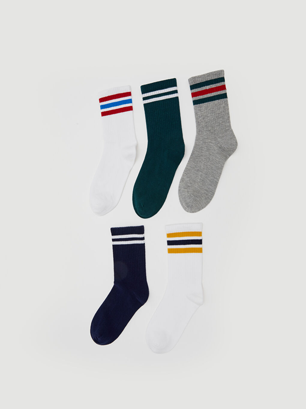 Striped Boys' Ankle Socks 5 Pack