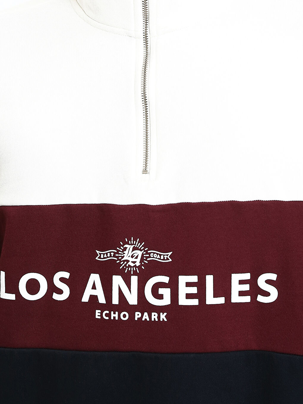 Zippered Funnel Neck Long Sleeve Men's Sweatshirt-2
