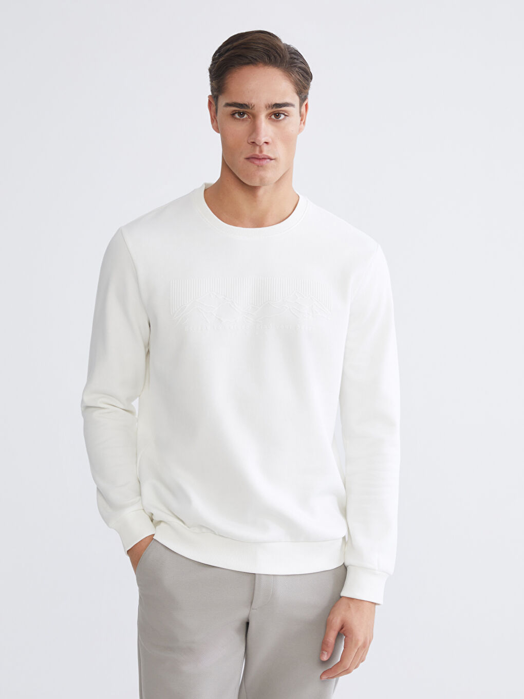 Man ECRU Sweatshirt