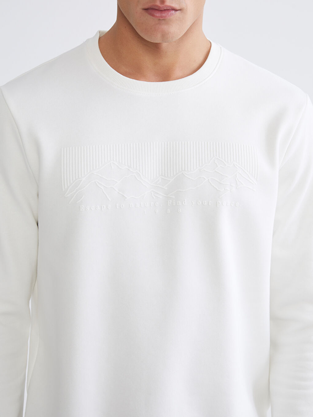 Man ECRU Sweatshirt-2