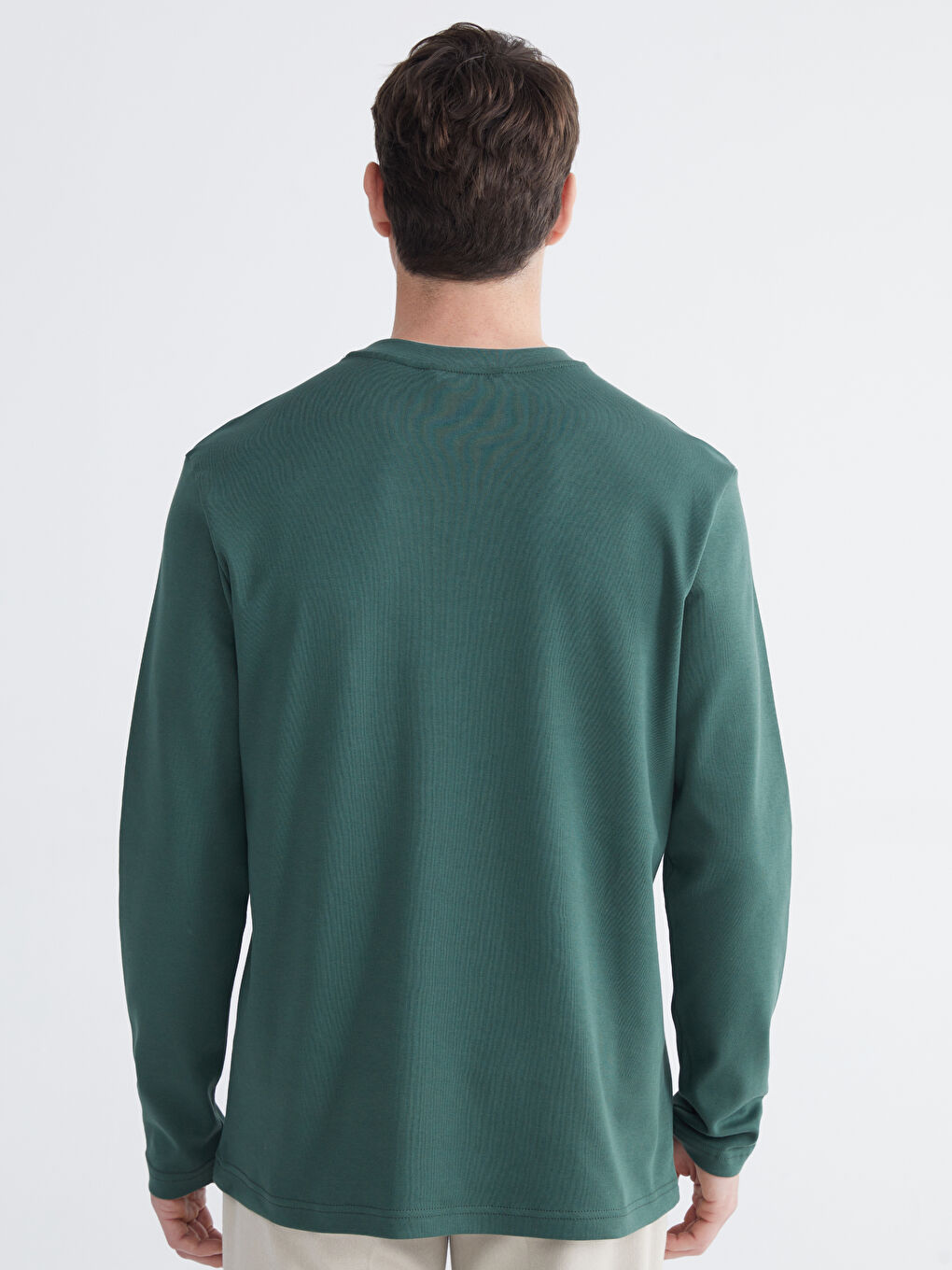 سويتشيرت رجال مطبوع بكول مدور-3