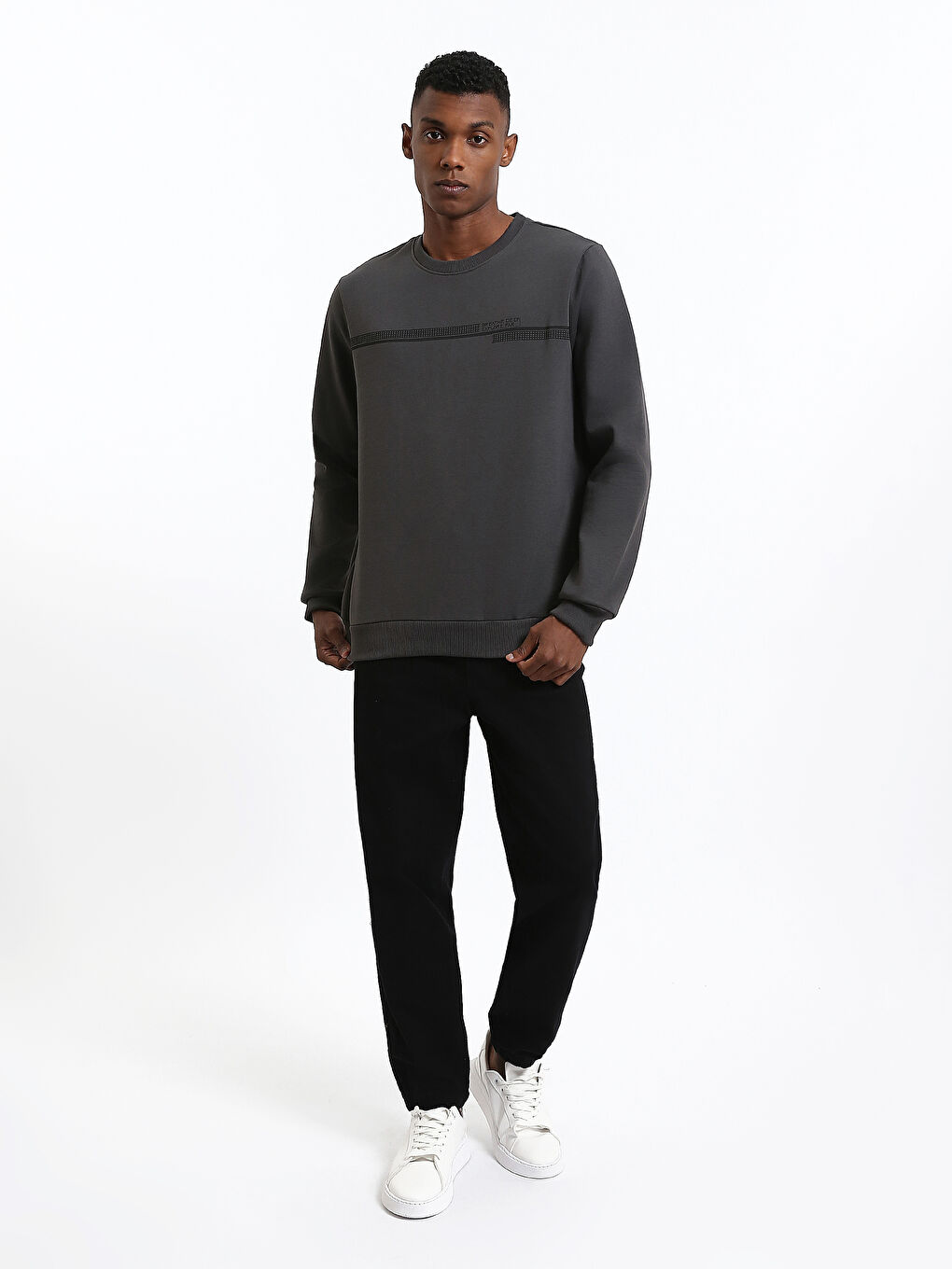 Sweat-shirt pour Hommes à Col Rond-2