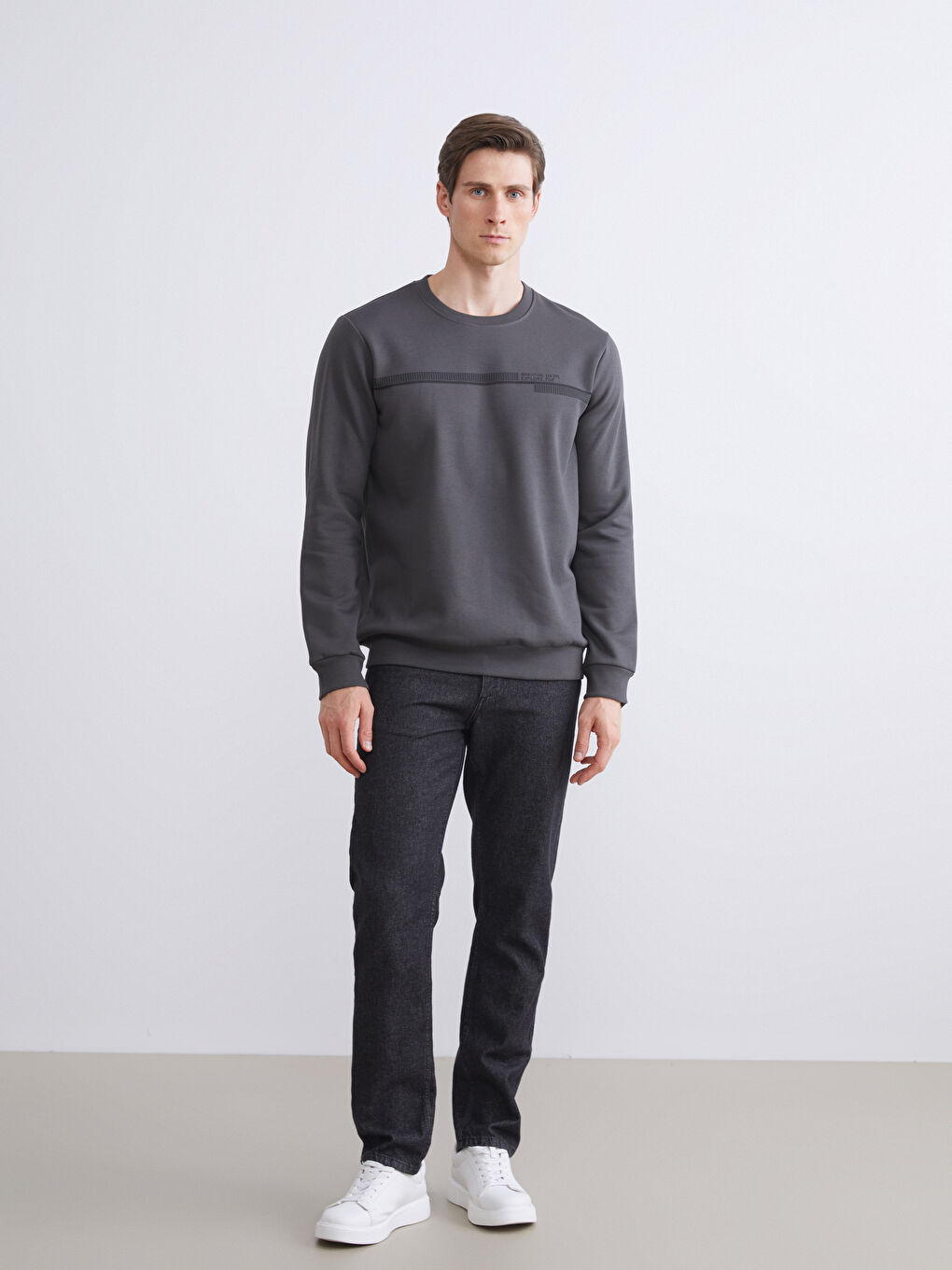 Sweat-shirt pour Hommes à Col Rond-3