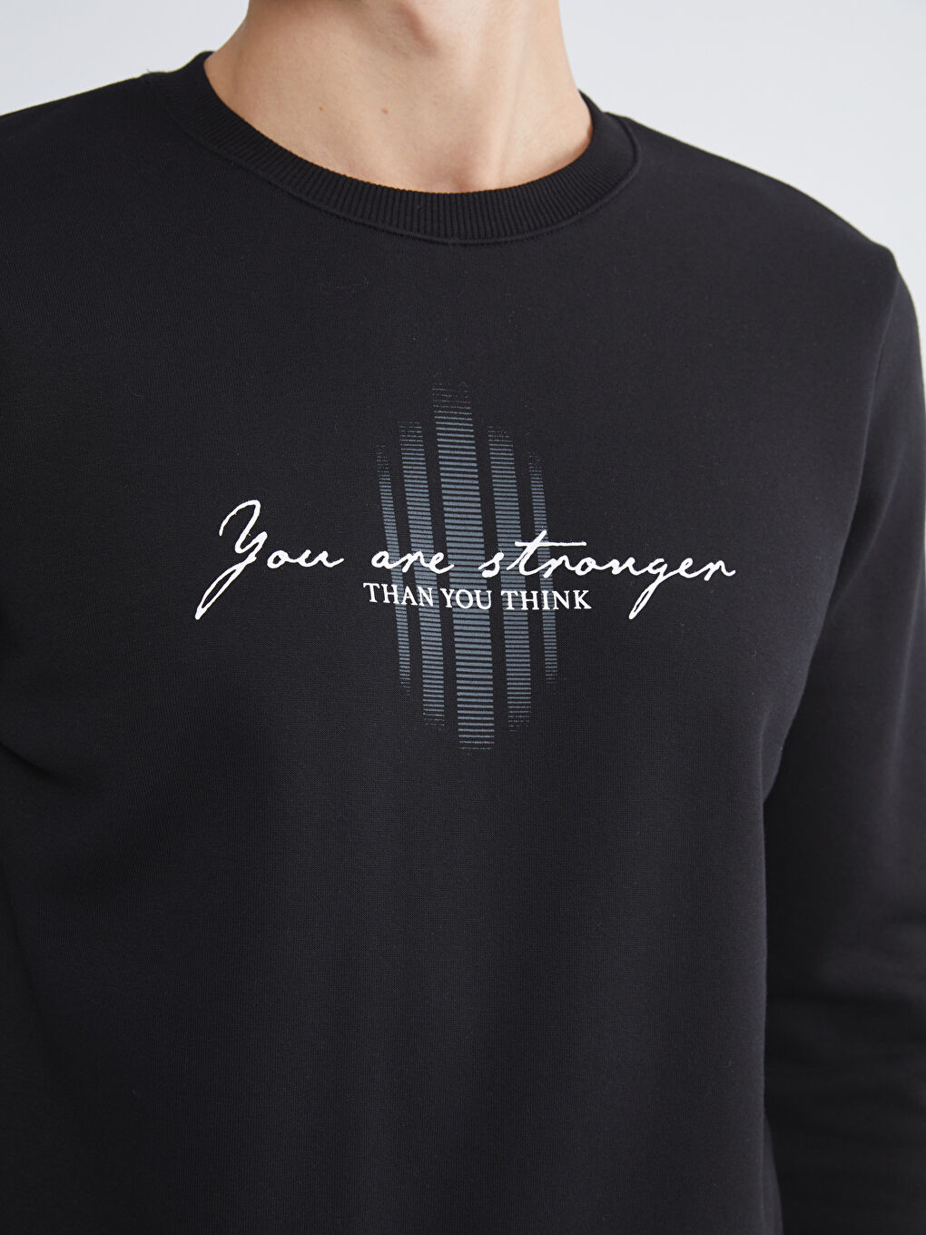 Crew Neck Printed Men's Sweatshirt-2
