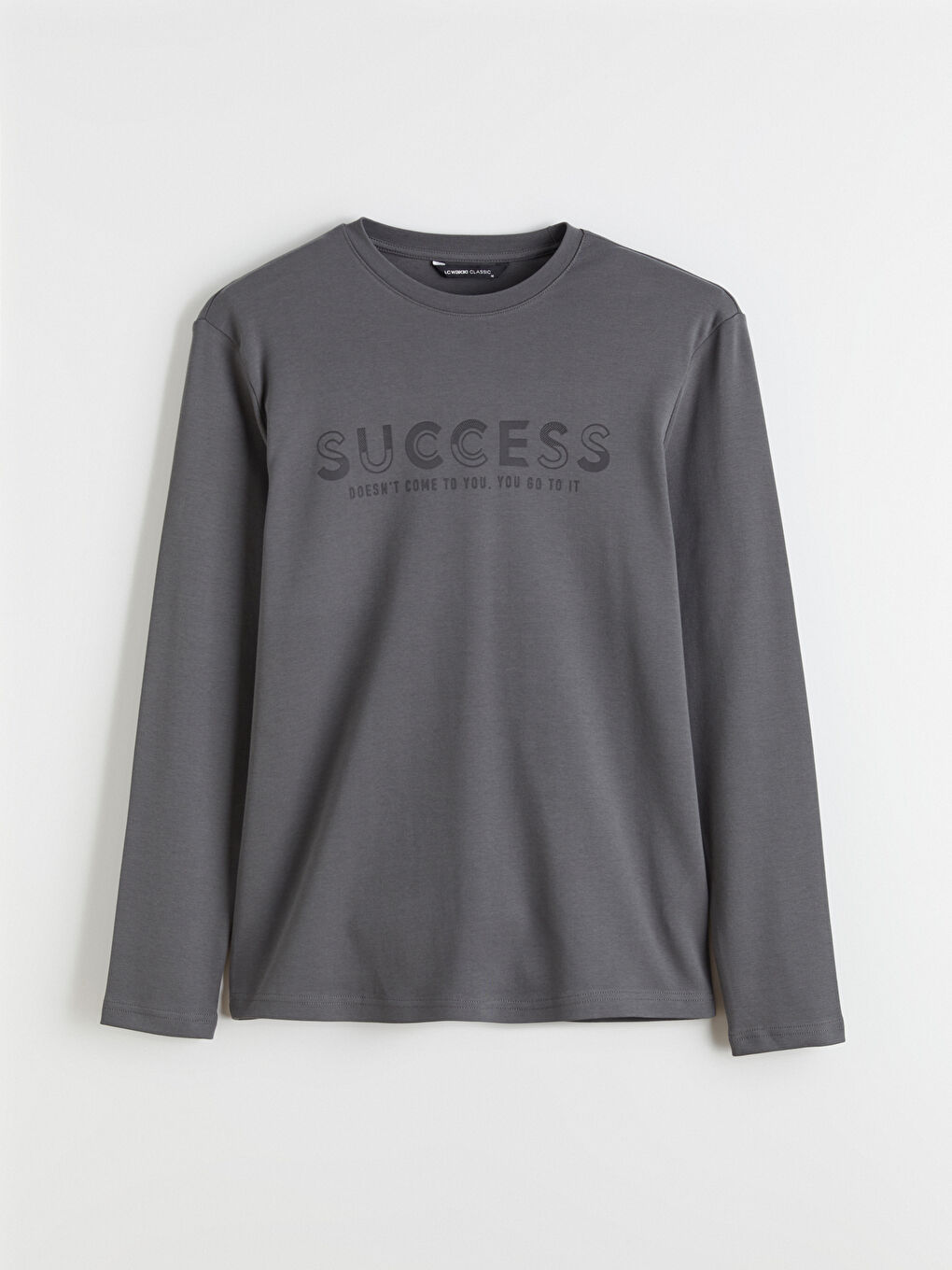 سويت شيرت للرجال مطبوع بياقة دائرية-4