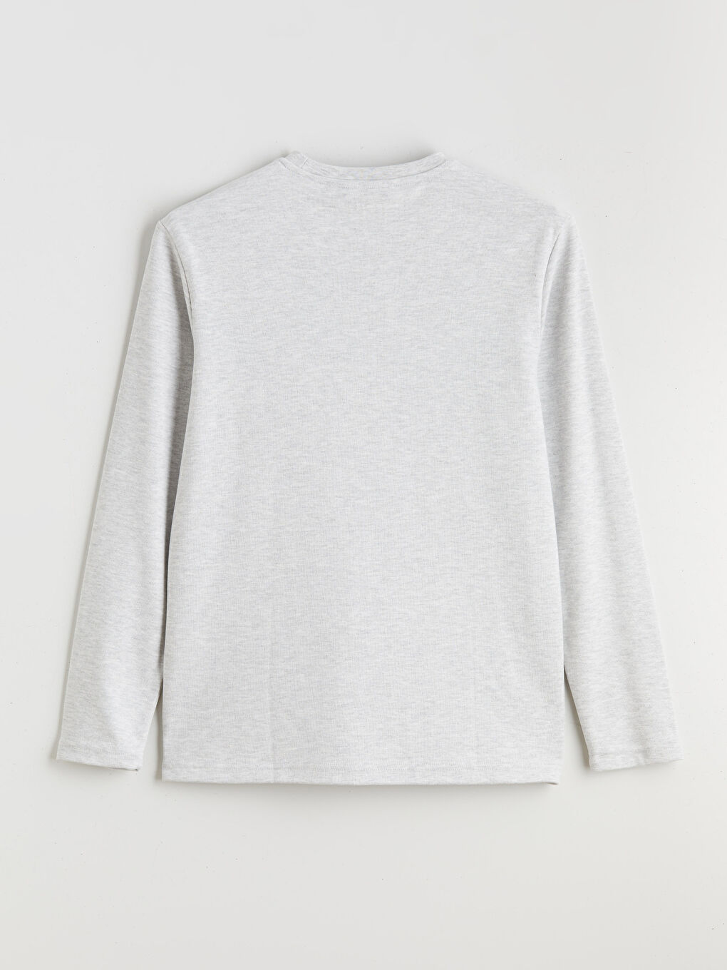 Bej Bisiklet Yaka Baskılı Erkek Sweatshirt-5