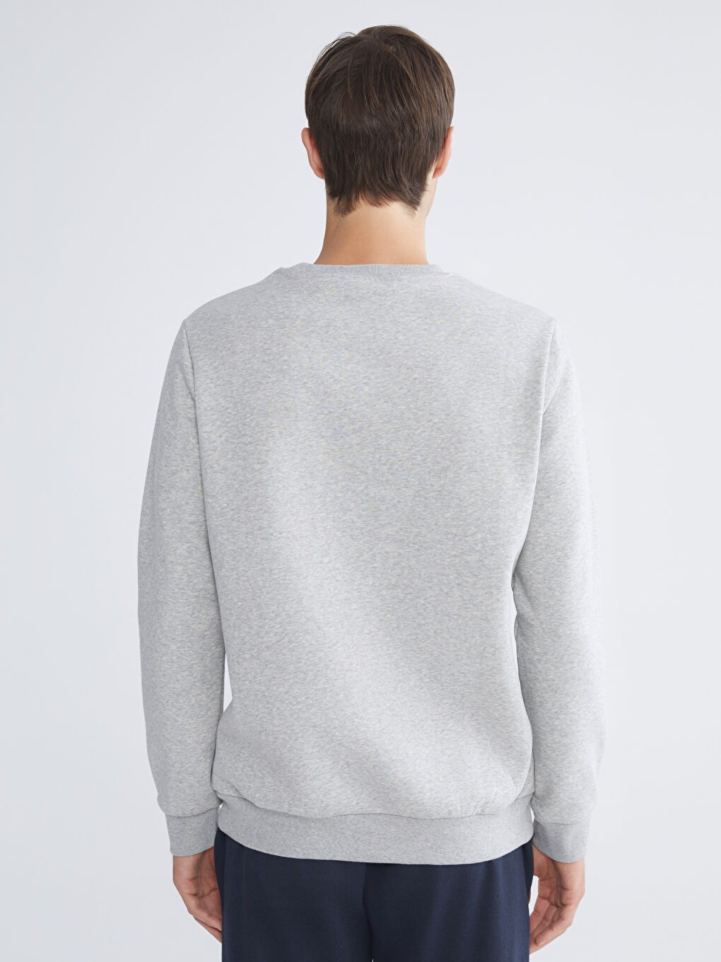 سويت شيرت للرجال مطبوع بياقة دائرية-3