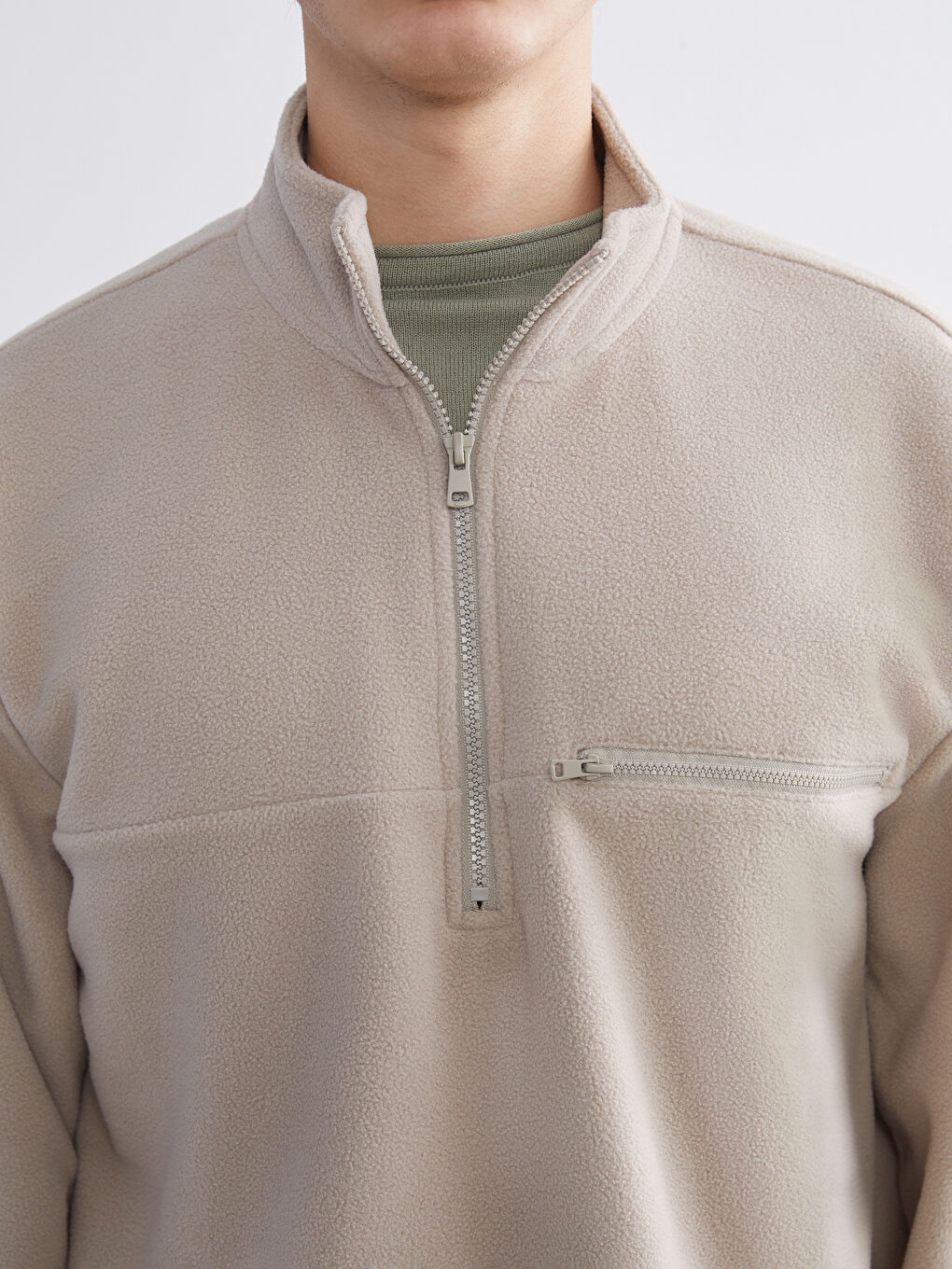 Funnel Neck Polar Men's Sweatshirt-2