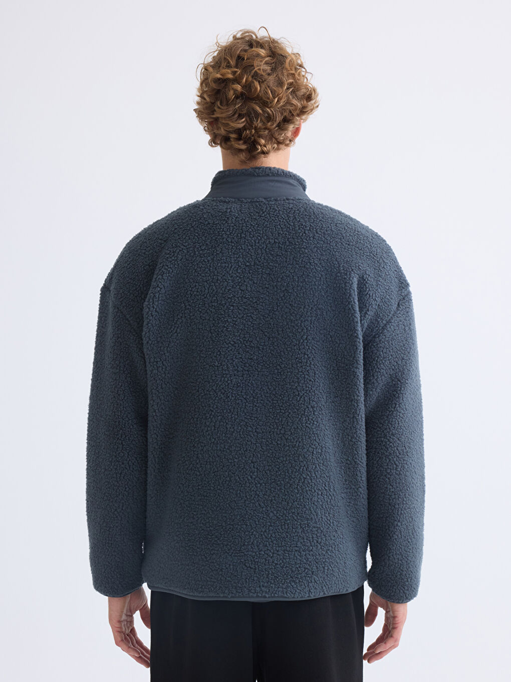 Man GREY Zip-Up Sweatshirt-4