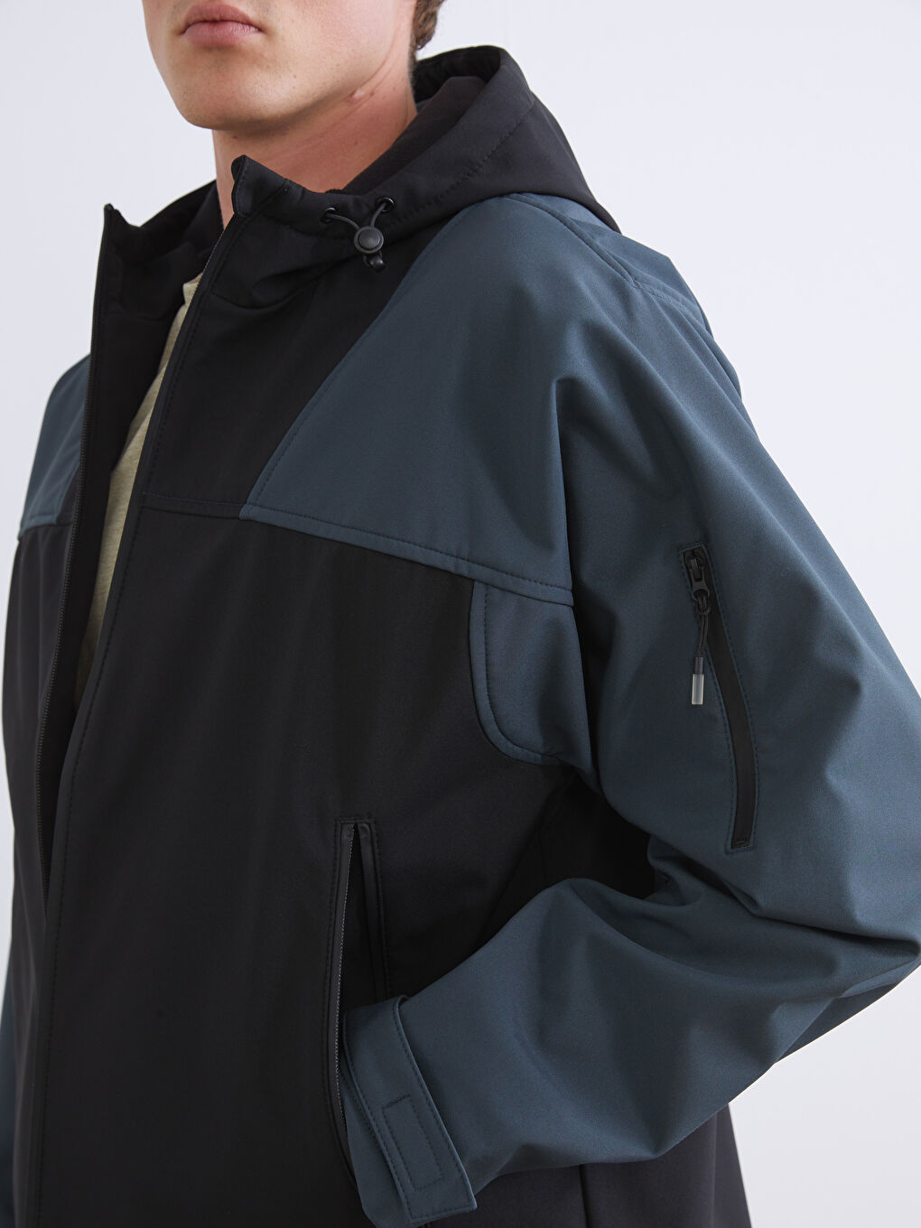 Kapuzensweatshirt für Herren mit Reißverschluss-2