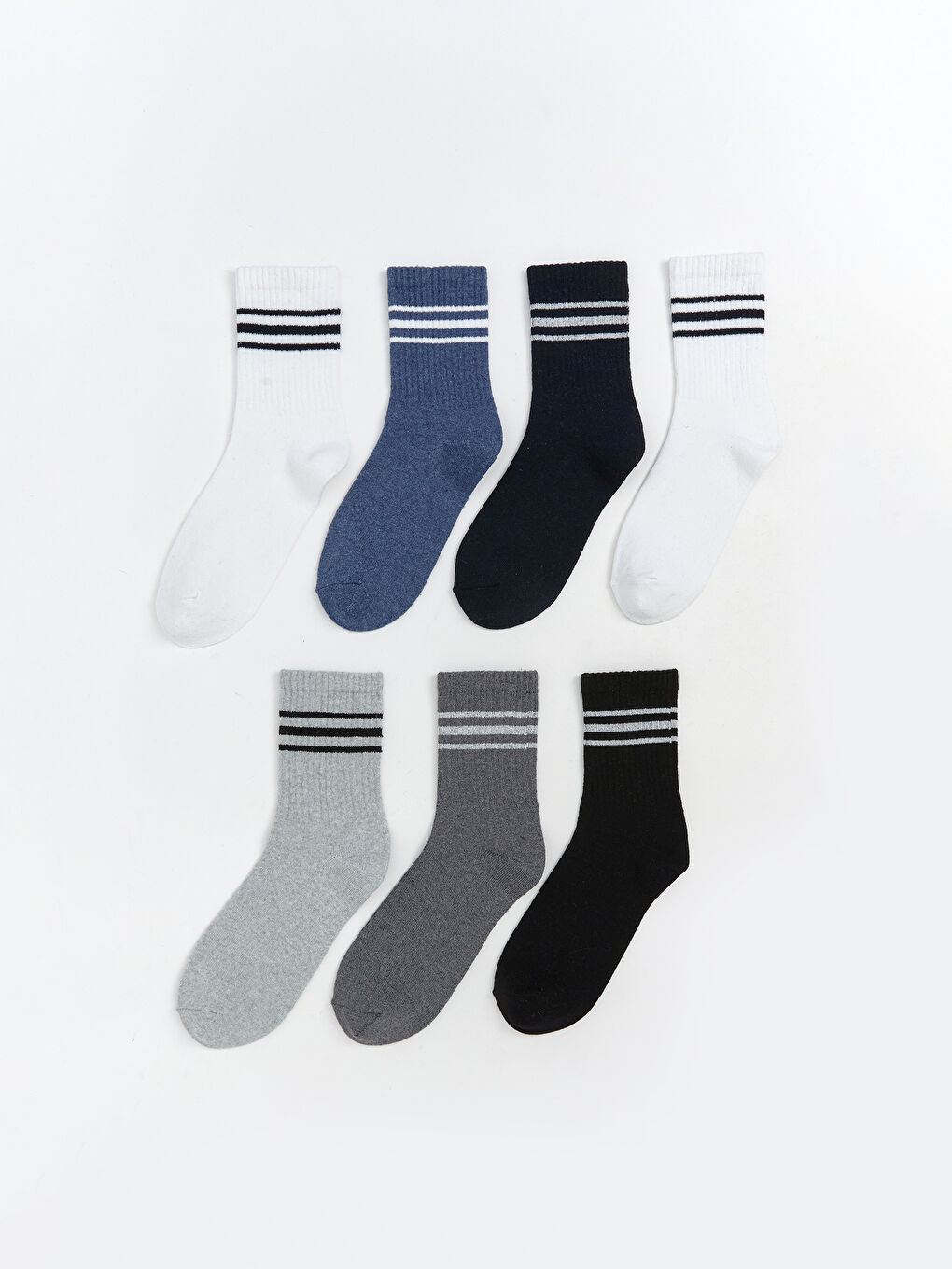 Striped Boys' Ankle Socks 7 Pack