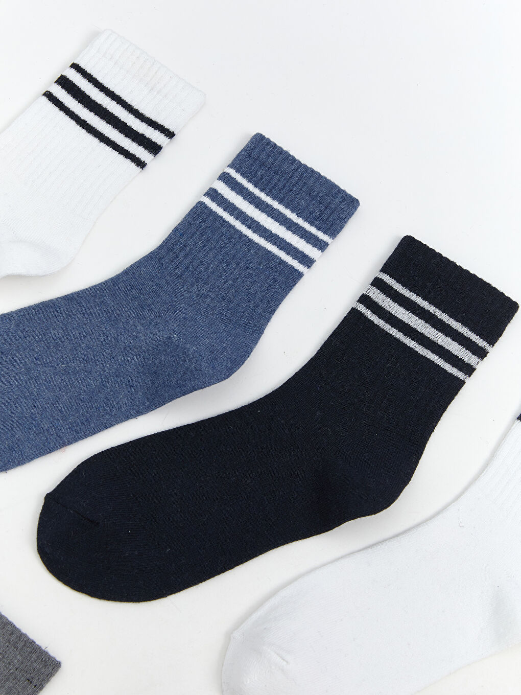 Striped Boys' Ankle Socks 7 Pack-1
