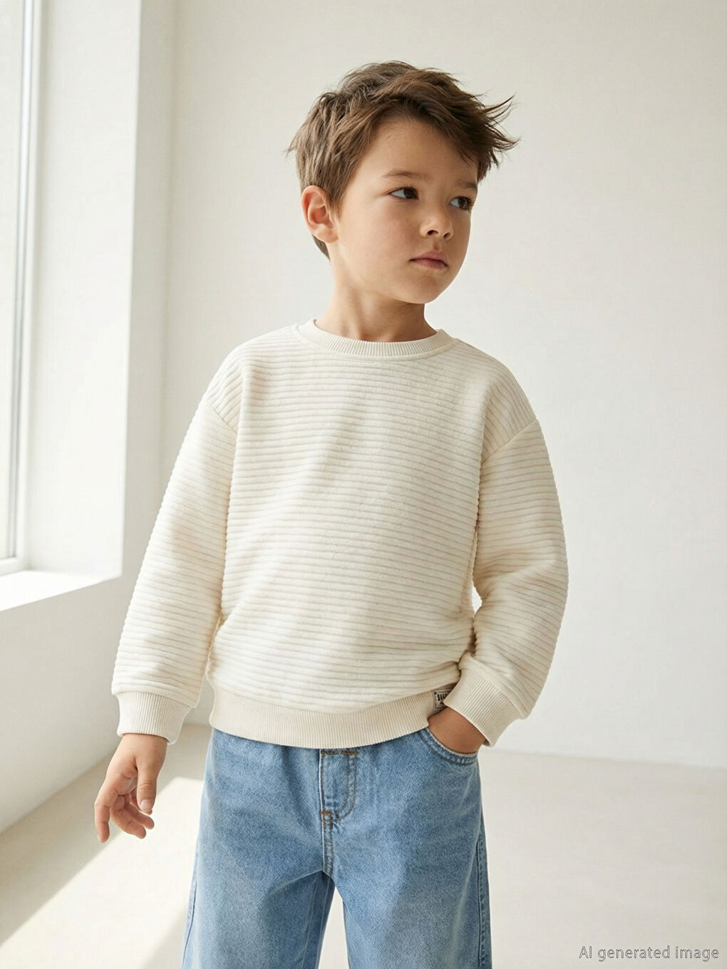 Crew Neck Boys' Sweatshirt