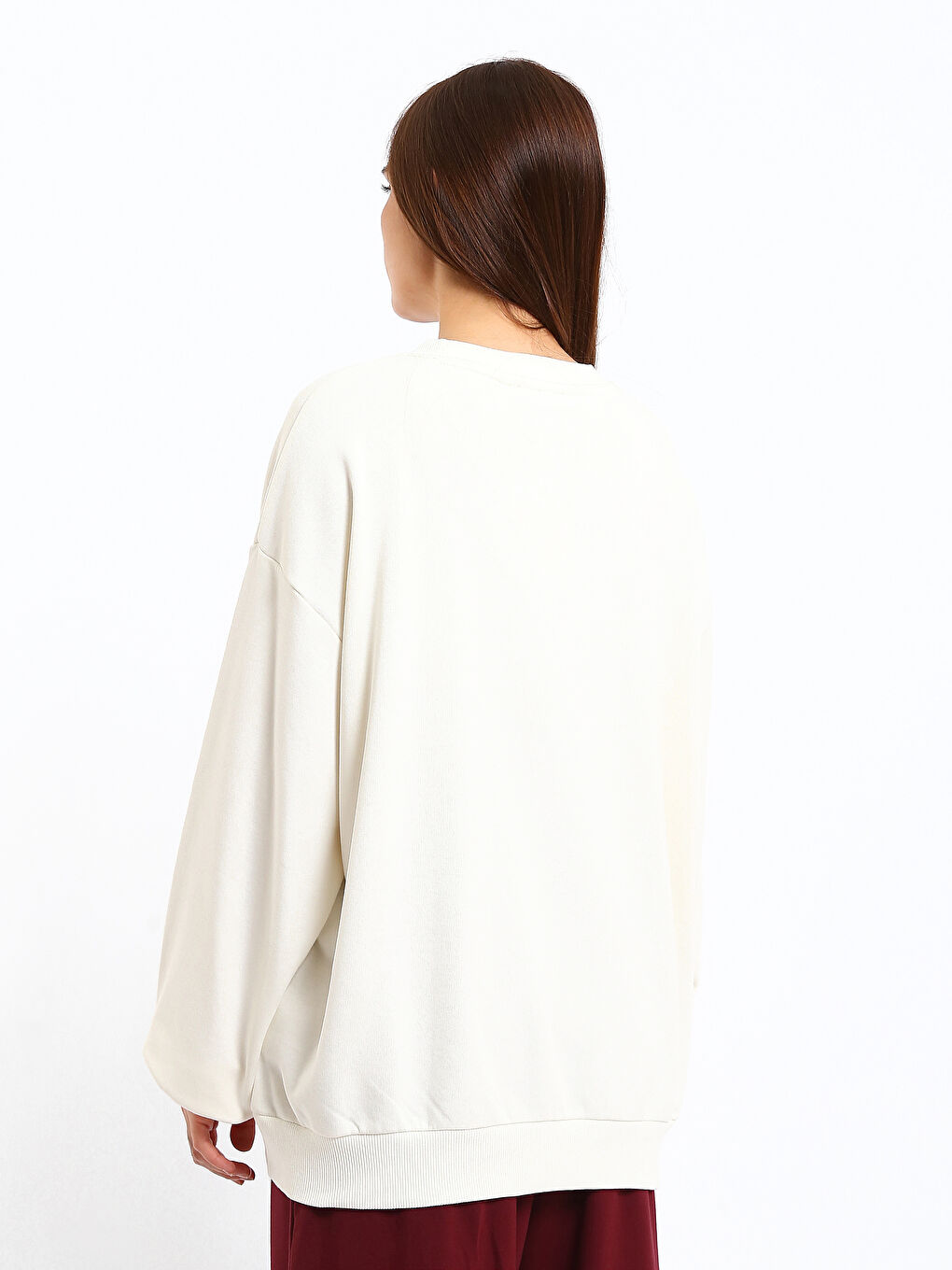 Crew Neck Winnie the Pooh Printed Women's Sweatshirt-4