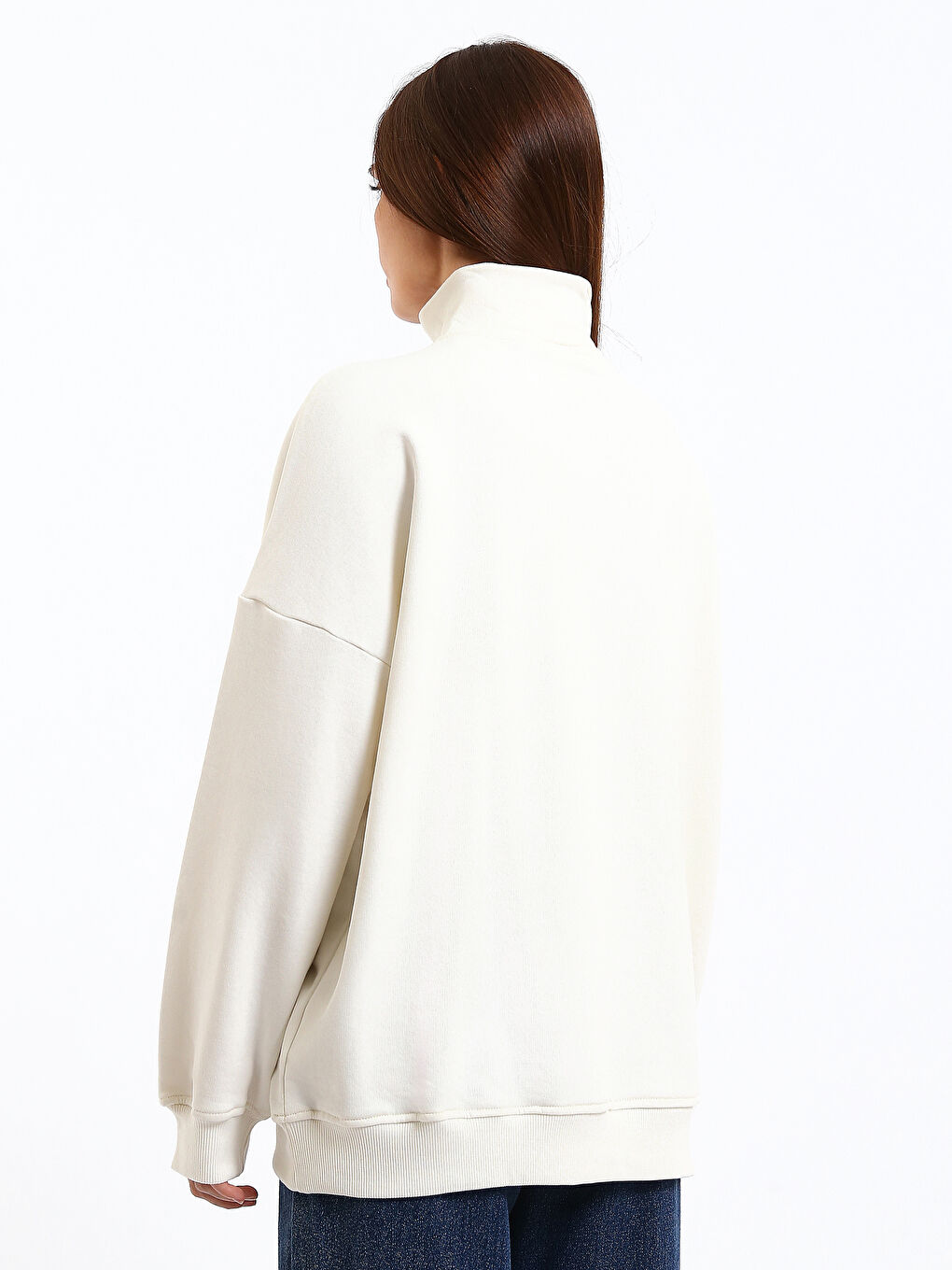 Woman BEIGE Sweatshirt-4