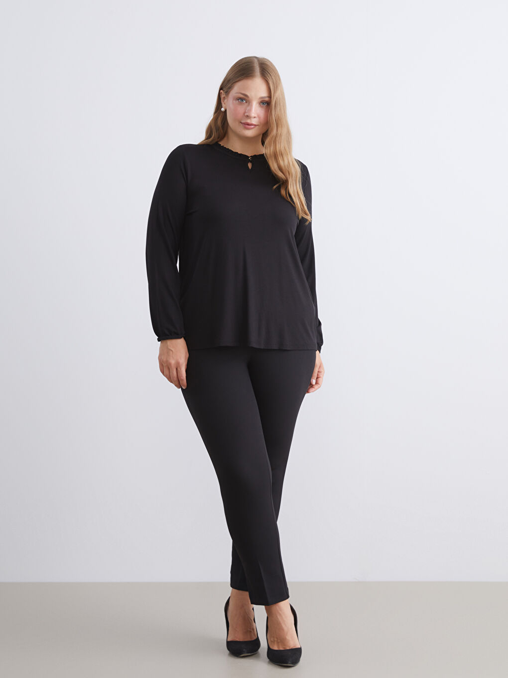 LCW Grace CRNA Bluza Žena -W5G336Z8-CVL