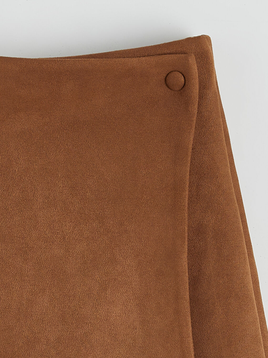 Kahverengi Süet Görünümlü Kız Çocuk Şort Etek-2