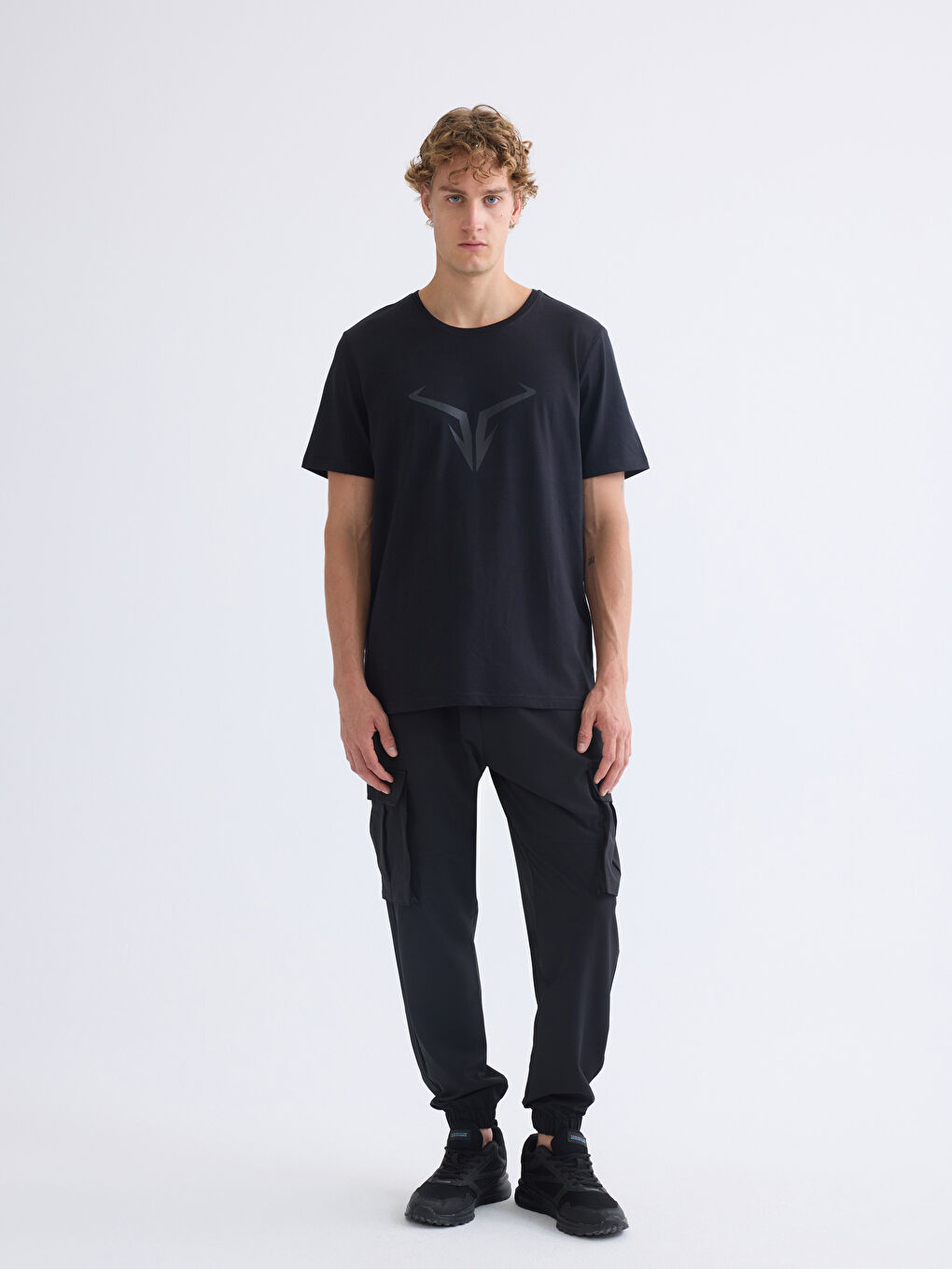 Siyah Slim Fit Erkek Jogger Eşofman Altı