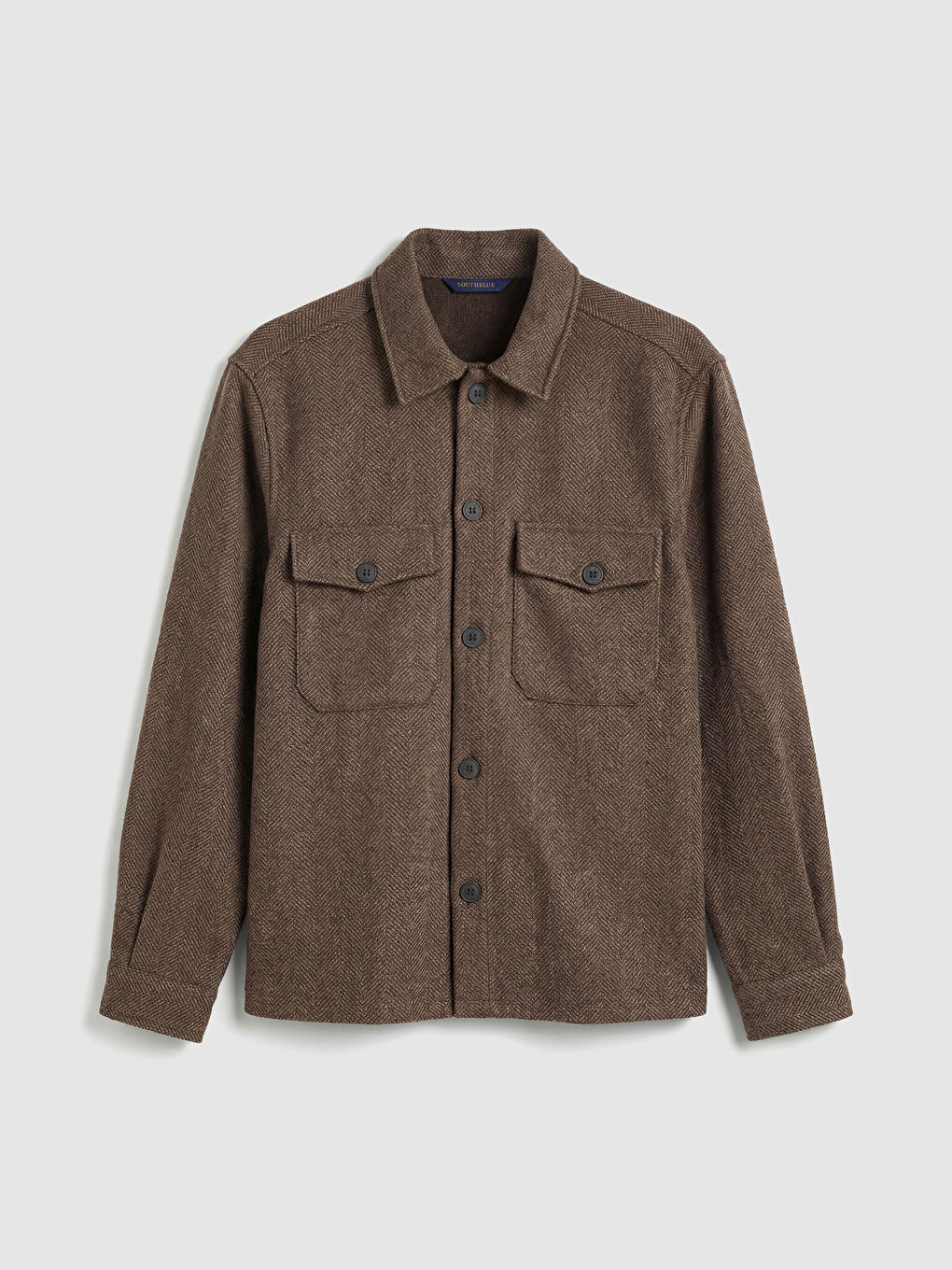 Kahverengi Regular Fit Uzun Kollu Erkek Gömlek Ceket