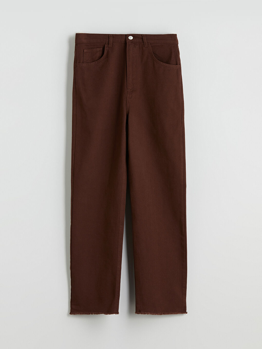 Kahverengi Standart Fit Kadın Pantolon-4