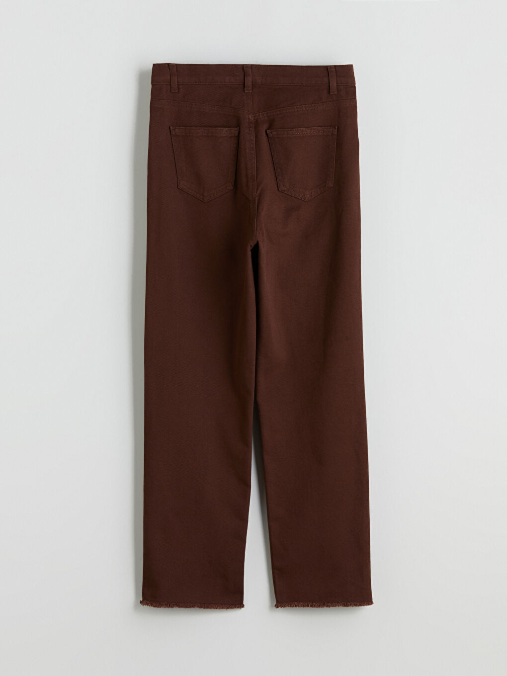 Kahverengi Standart Fit Kadın Pantolon-5