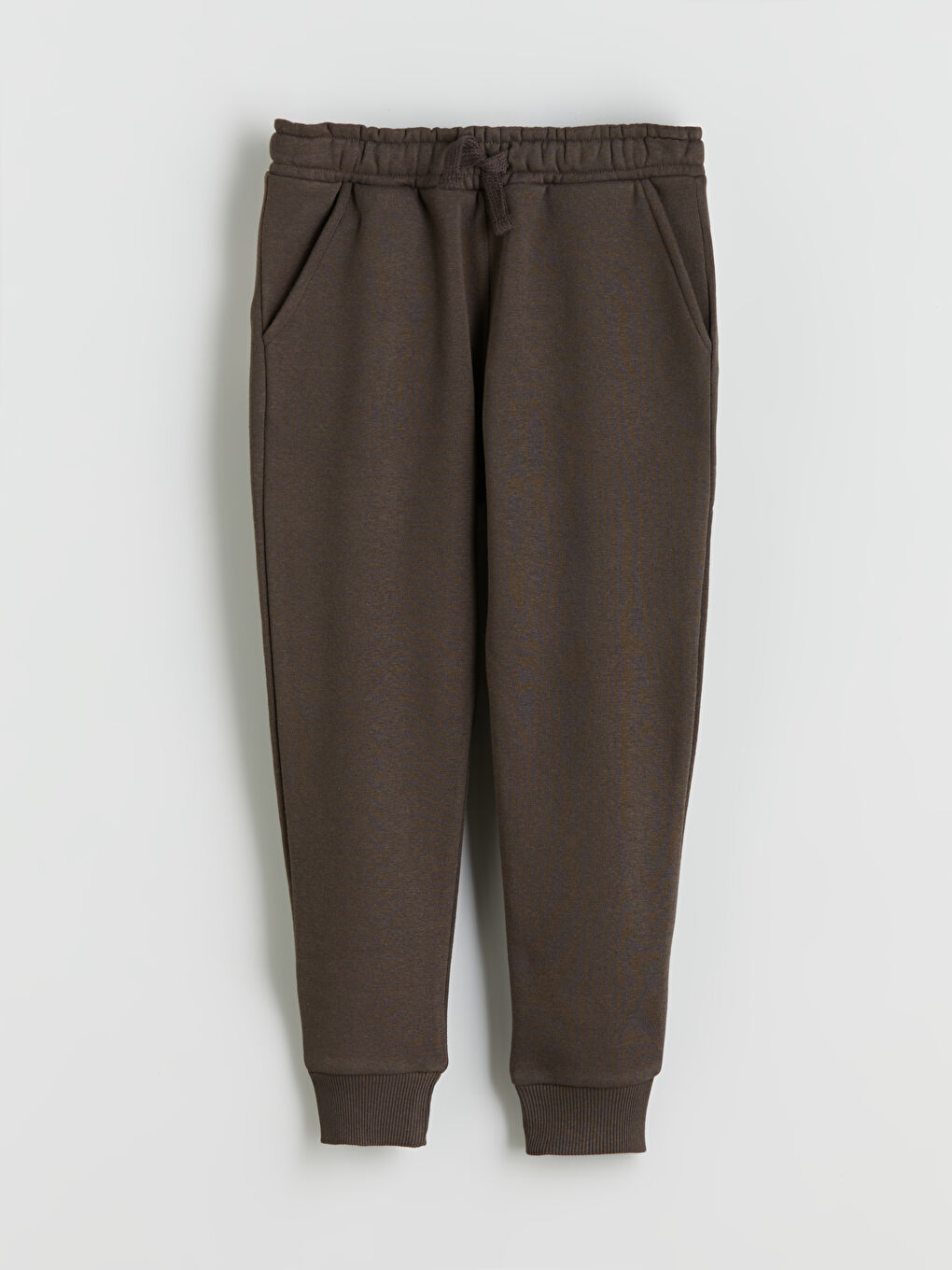 Kahverengi Beli Lastikli Erkek Çocuk Jogger  Eşofman Altı