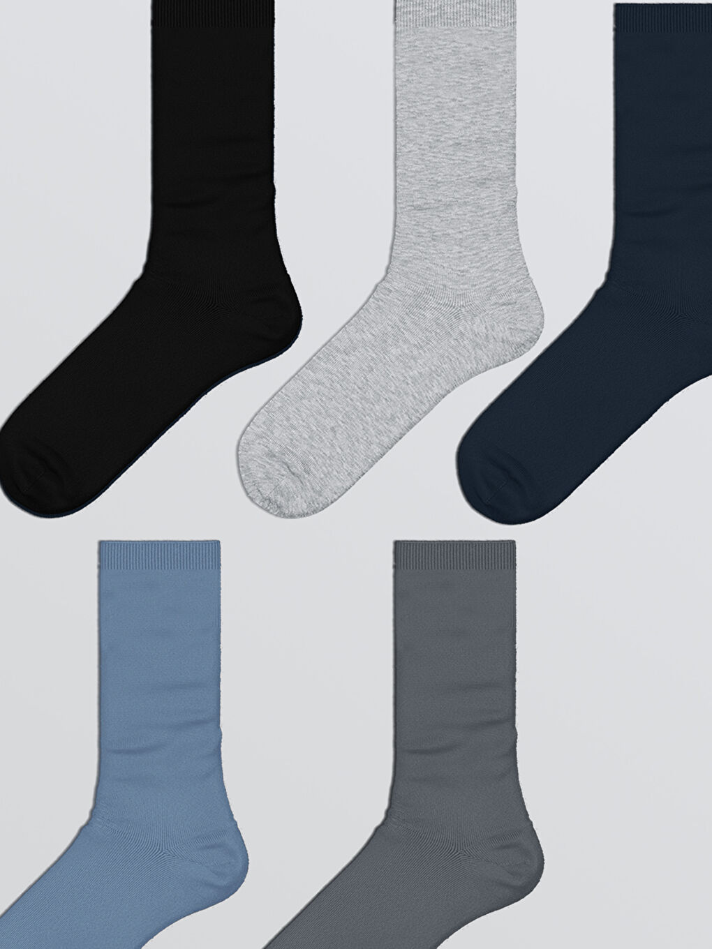 Basic Boys' Ankle Socks 5 Pack-1