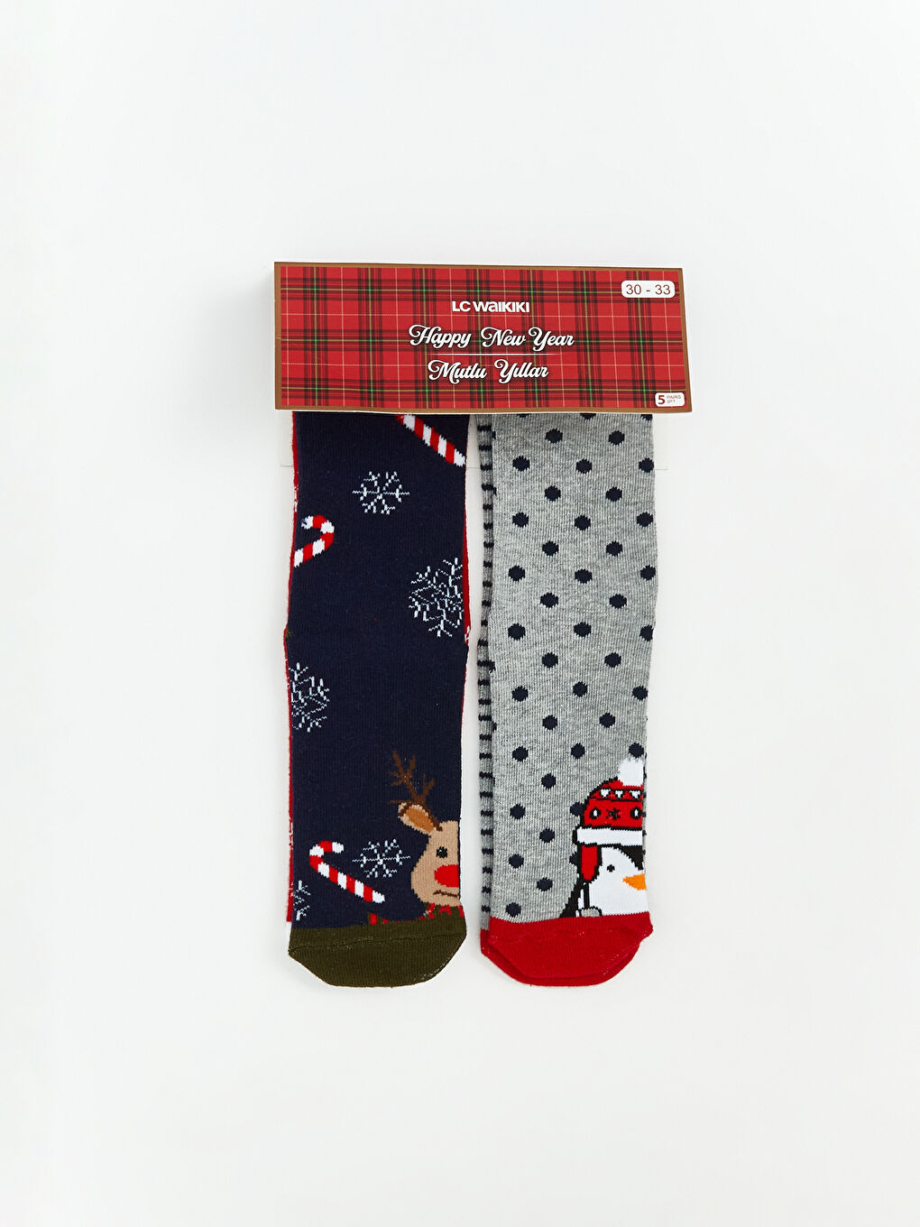 جوارب الكاحل أولاد بنقشة عيد الميلاد خمسة ديال الباكات-1