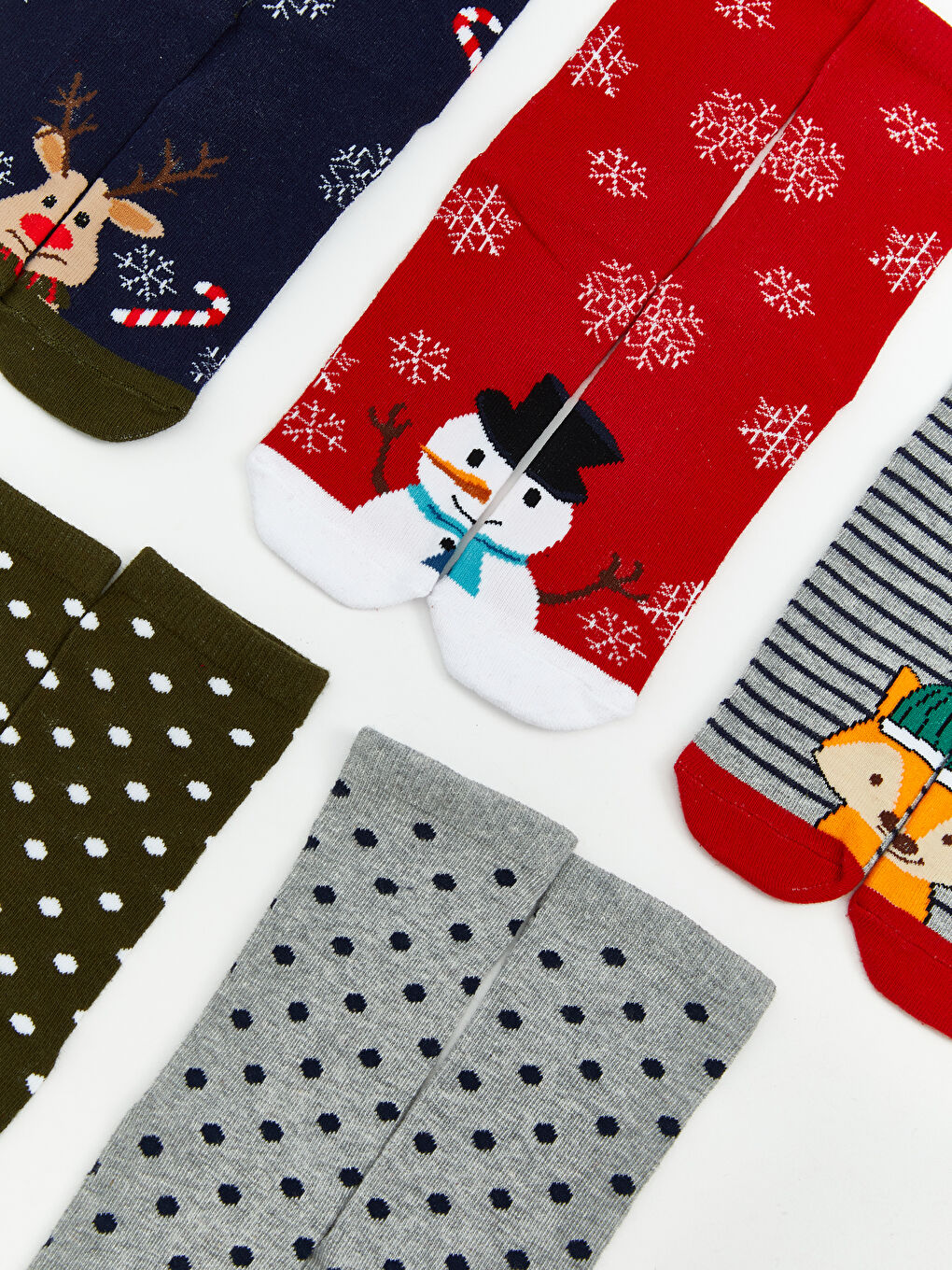 جوارب الكاحل أولاد بنقشة عيد الميلاد خمسة ديال الباكات-2