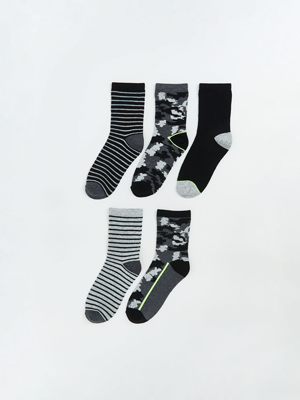 Patterned Boys' Ankle Socks 5 Pack
