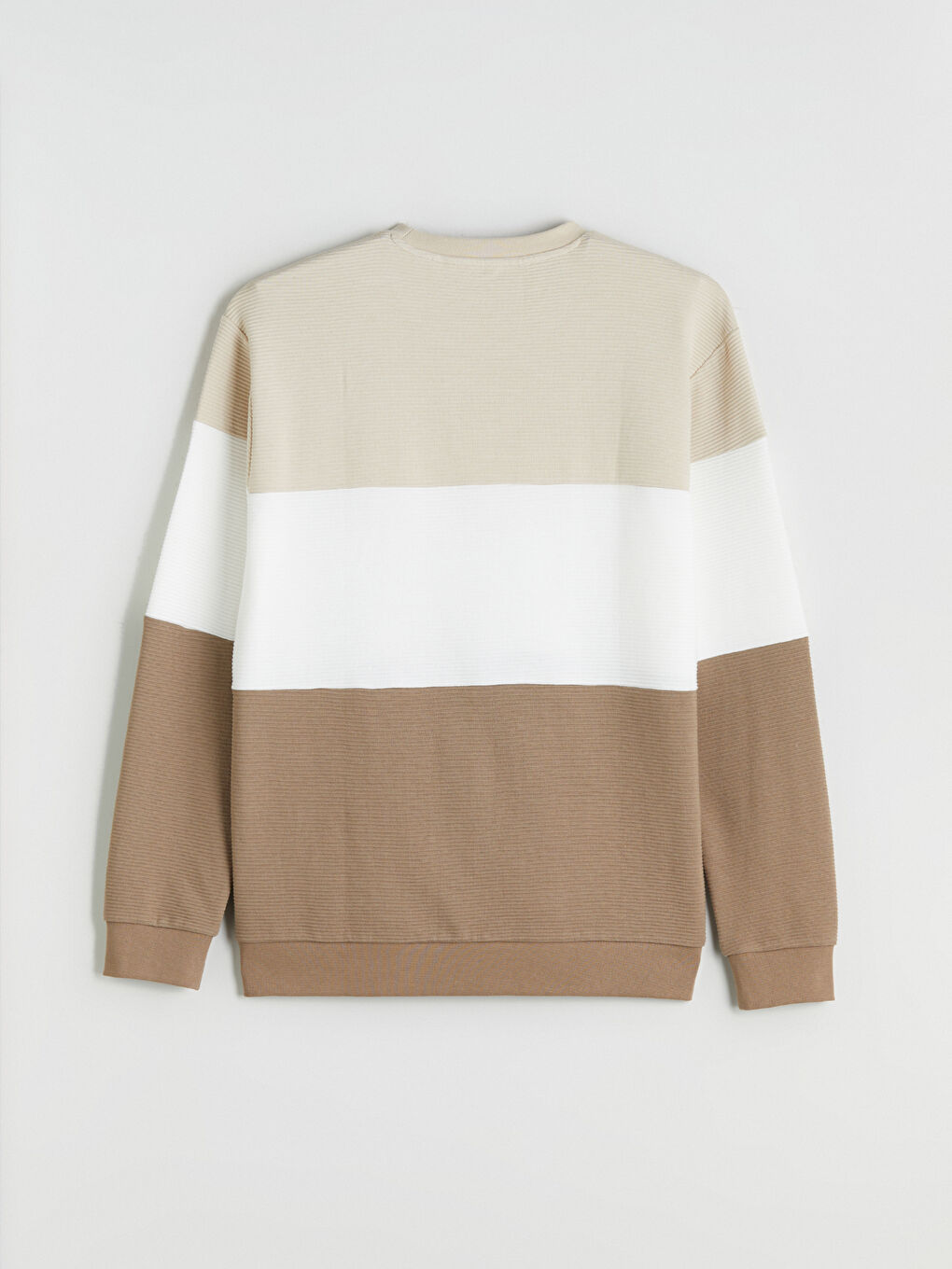 Crew Neck Color Block Men's Sweatshirt-5